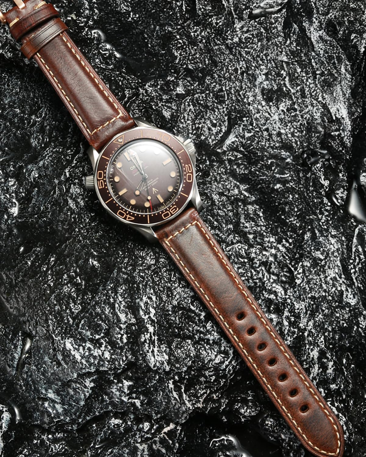 REZERO Watch Band, Vintage Oil Wax Leather Watch Straps 18mm 19mm 20mm 21mm 22mm 23mm 24mm 26mm Watch Belt for Men Women