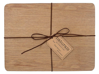 Creative Tops Oak Veneer Placemats, Set of 4, 5115972