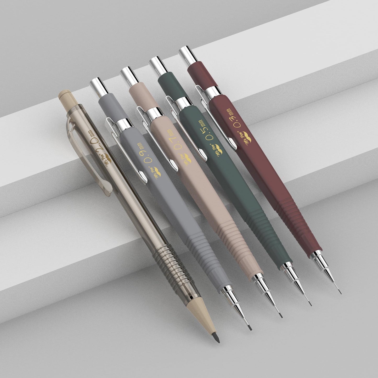 Mr. Pen- Mechanical Pencil Set with Leads and Eraser Refills, 5 Sizes - 0.3, 0.5, 0.7, 0.9 and 2 Millimeters, for Drafting, Drawing and Sketching, Back to School Supplies