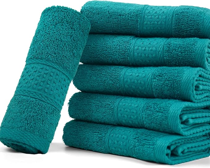 Cleanbear Wash Cloths Turquoise Washcloths