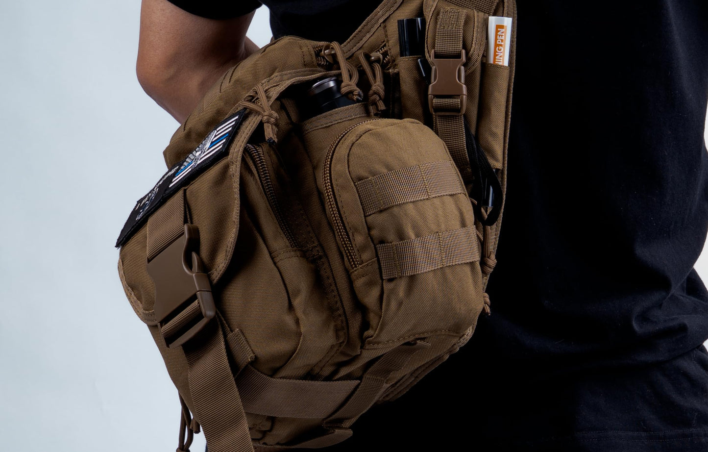 XMILPAX Tactical Sling Bag EDC Crossbody Pack Single Shoulder Backpack Messenger Bag for Outdoor & Urban Use 5L