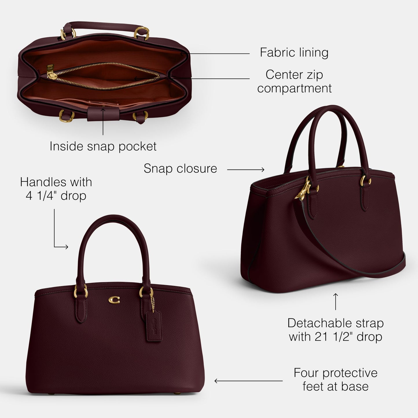 Excl WHSL Refined Pebble Leather Legacy Carryall 28