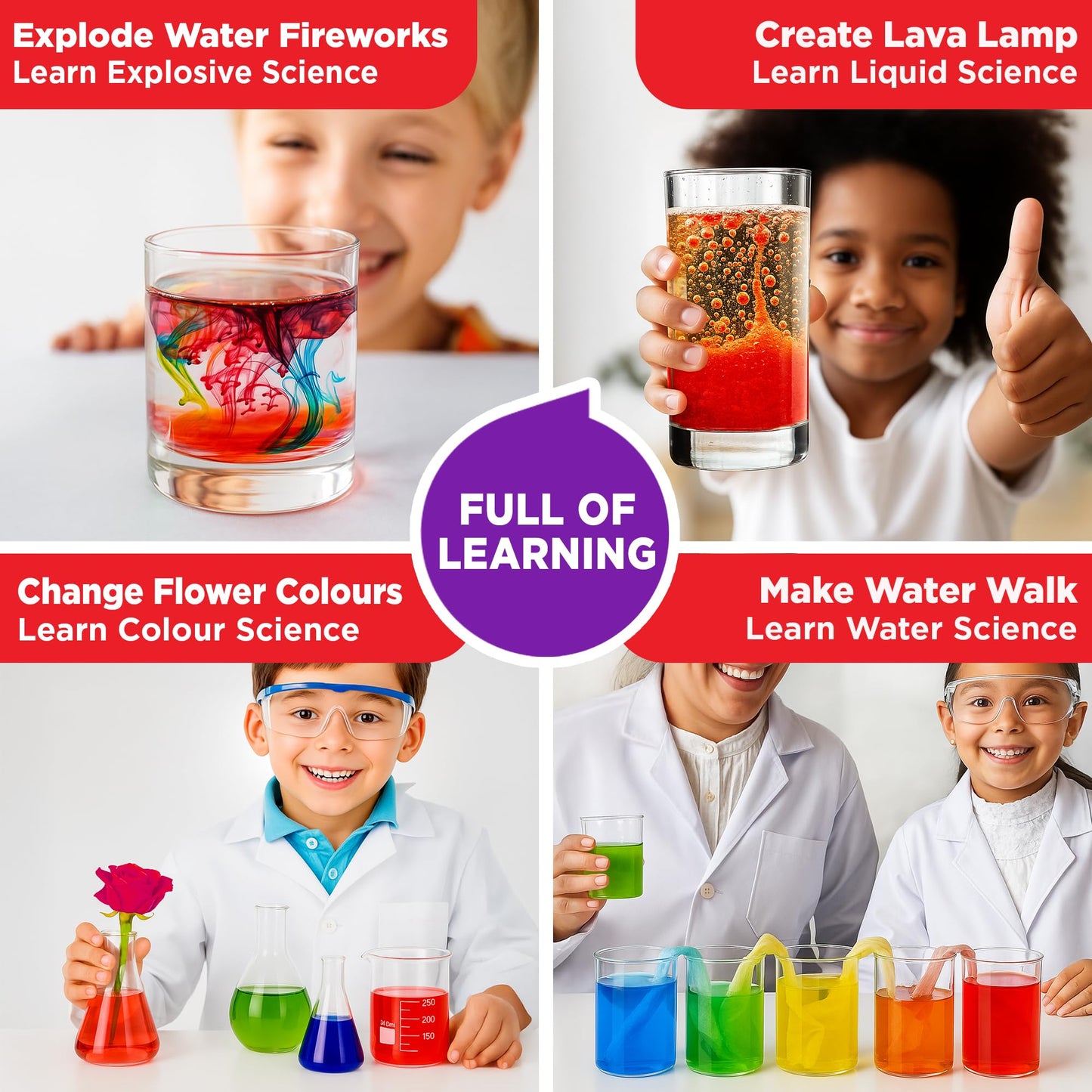 Doctor Jupiter My First Science Kit for Kids Ages 4-5-6-7-8 | Birthday Gift Ideas for 4+ Year Old Boys & Girls | Toy Stem Kit with 100+ Experiments | Learning & Educational Projects