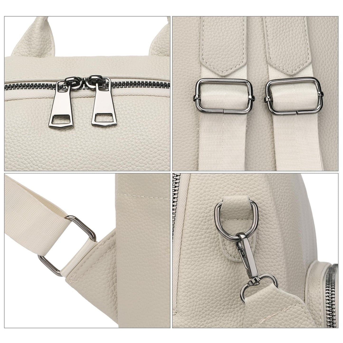 GAEKEAO Mini Backpack for Women Fahsion Vegan Leather Backpack Lightweight Ladies Shoulder Bag Small Travel Purses Daily