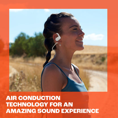JBL SoundGear Sense - True Wireless Open-Ear Headphones, JBL OpenSound Technology, Splash and dust Resistant, 4 mics for Crisp, Clear Calls, Up to 24 Hours of Battery Life, Plus Speed Charge (White)