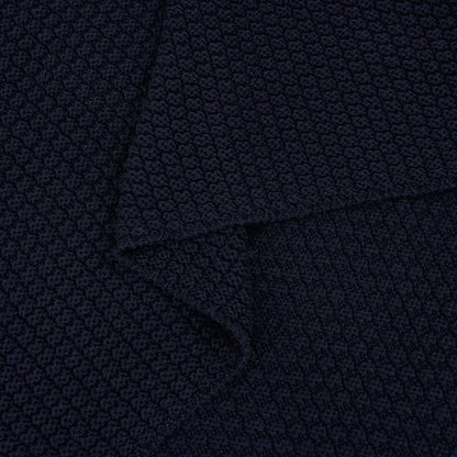 Longhui bedding Dark Navy Blue Knitted Throw Blanket for Couch, Soft, Cozy Machine Washable 100% Cotton Sofa Knit Blankets, Heavy 4.0lb Weight, 60 x 80 Inches, Dark Navy Blue Color.