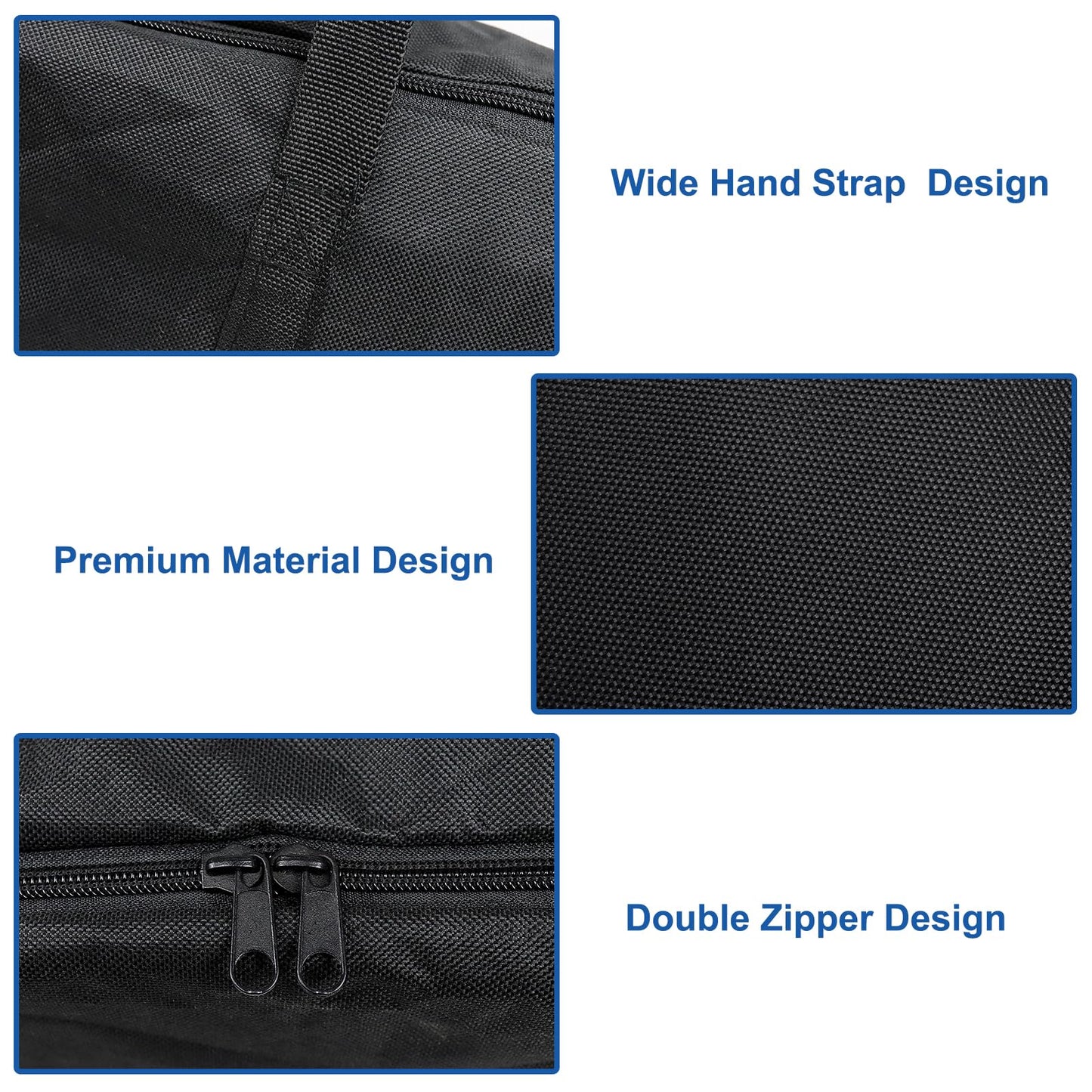 BBQ Tool Storage Bag, Heavy Duty Tools Bag, 600D Oxford Cloth, Outdoor Grill Accessories Bag for Camping Picnic Trip (22X5X8Inch)