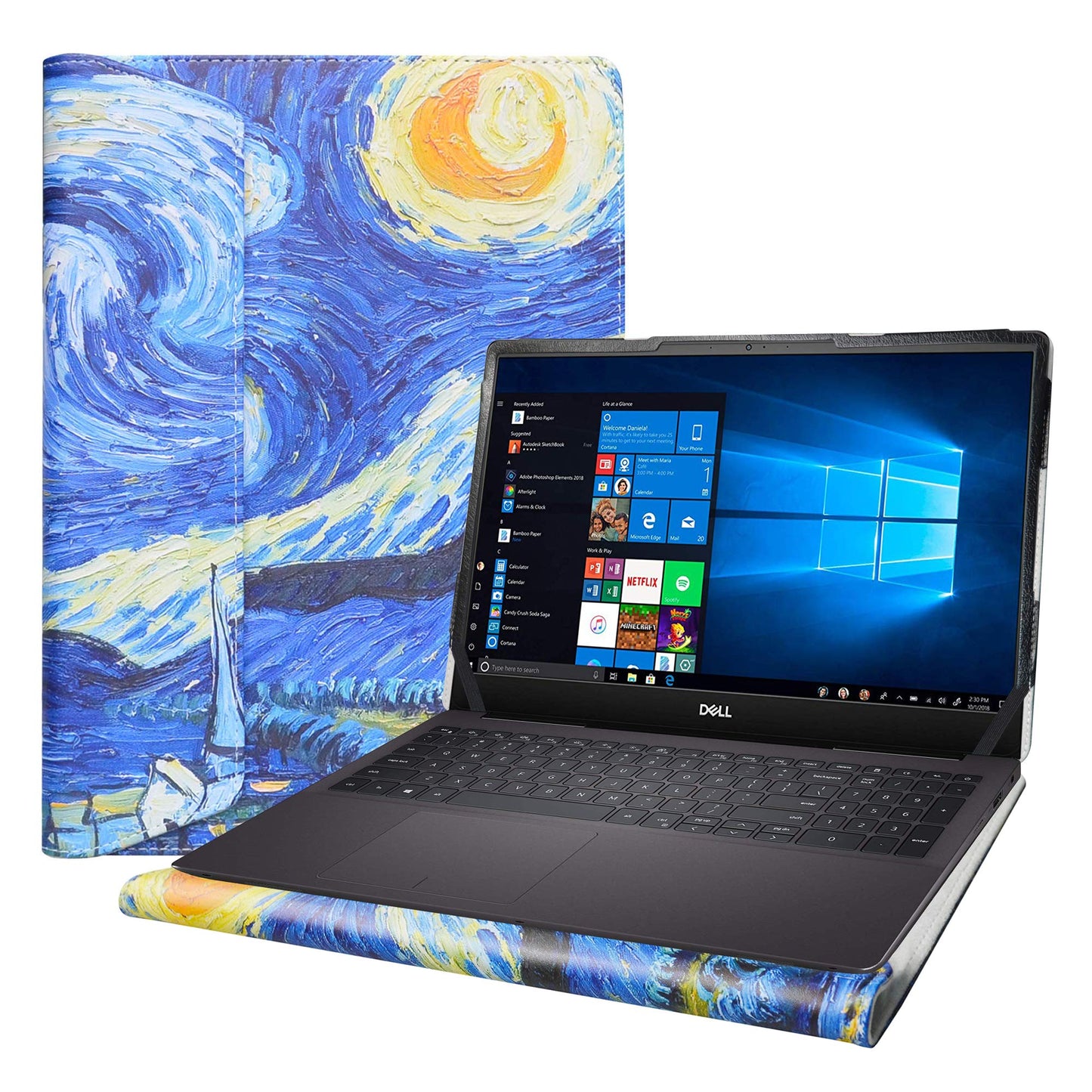 Alapmk Protective Case for Dell Inspiron 15 7590 7591 5590 5598/Latitude 5500 5501 5510 5511 5520/Vostro 15 5590 7590/Precision 3540 3550 3551 3560 15.6"[Not fit inspiron 15 2-in-1 7590],Starry Night