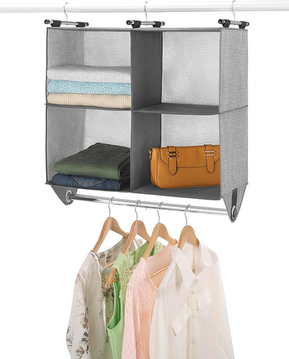 Whitmor 4 Section Fabric Closet Organizer Shelving