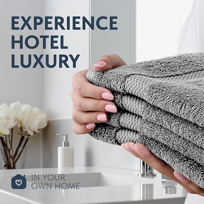 White Classic Luxury Dolphin Gray Hand Towels