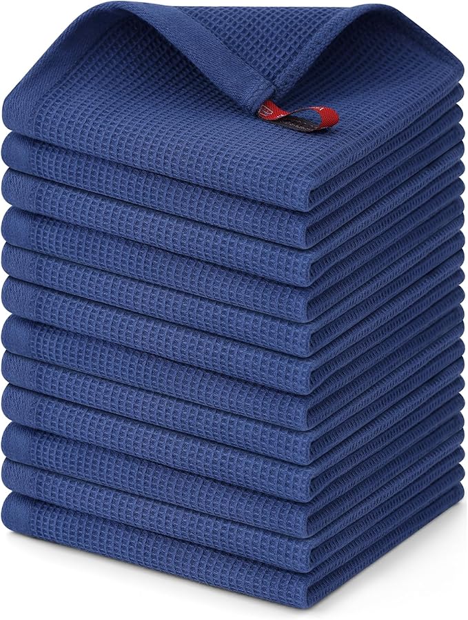 Homaxy 100% Cotton Waffle Weave Dish Cloths