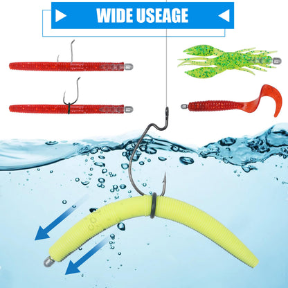 50pcs Fishing Nail Weights Kit Insert Sinkers Wacky Worm Weights for Bass Fishing Soft Plastic Lures Nail Sinkers Wacky Rig Neko Rig Insert Pencil Sinker Weight Kit 4 Sizes