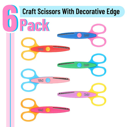Mr. Pen Craft Scissors - Decorative Edge, 6 Pack, Zig Zag, Scrapbooking, Fancy, Pattern, Design