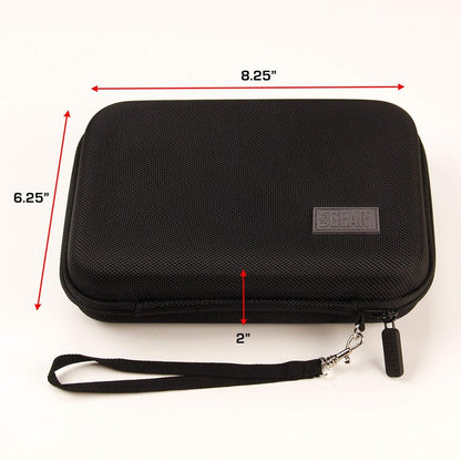 USA Gear Hard Shell Dart Case - Protective Storage Carrying Case for Darts (8), Tips, Flights, Shafts, Sharpeners, More Accessories - Compatible with Soft Tip and Steel Tip (Black)