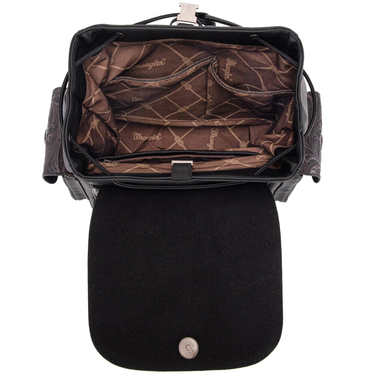 Montana West Wrangler Backpack Purse for Women Men Western Backpack Floral Tooled Travel Bags