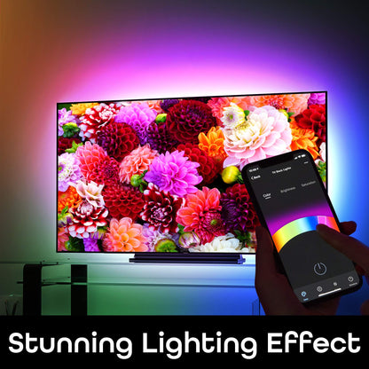 Geeni Smart LED Strip Lights,RGBWW Color Changing,Weatherproof,Timer & Scenes, Dimmable,Tunable White, Works with Alexa & Google Home 9.8ft