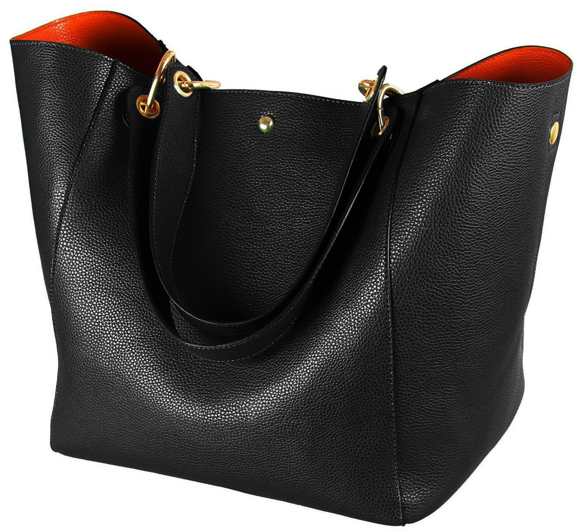 sqlp Large Work Tote Bag for Women Designer Purses and Handbags Big Bucket bags Ladies Travel Crossbody Purse Black