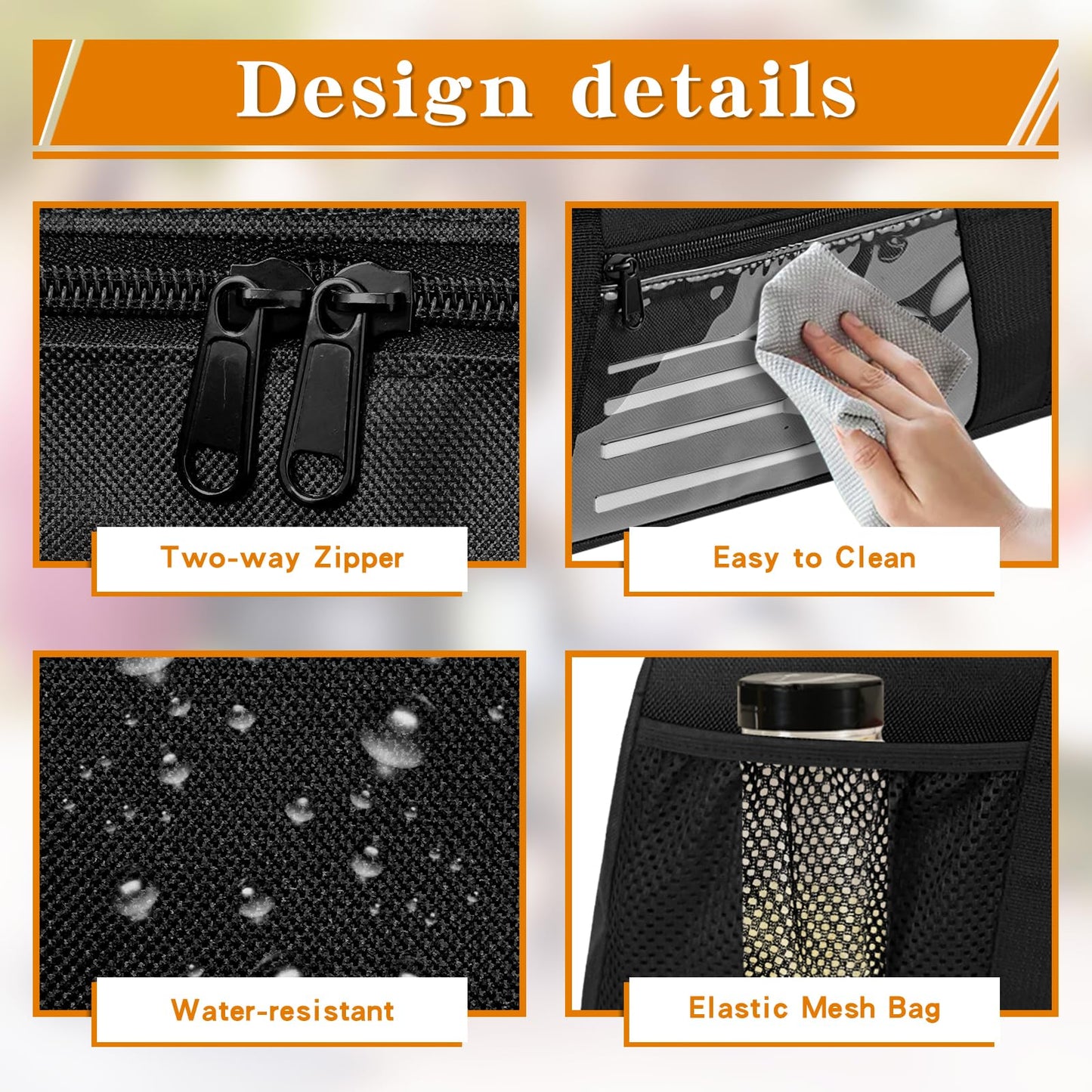 Boczif Grill Utensil Storage Bag, BBQ Tool Organized Bags, Barbecue Hardware Grill Accessories Carry Bag, Picnic Cooking Tools Holder Pouch for Camping, Outdoor BBQ