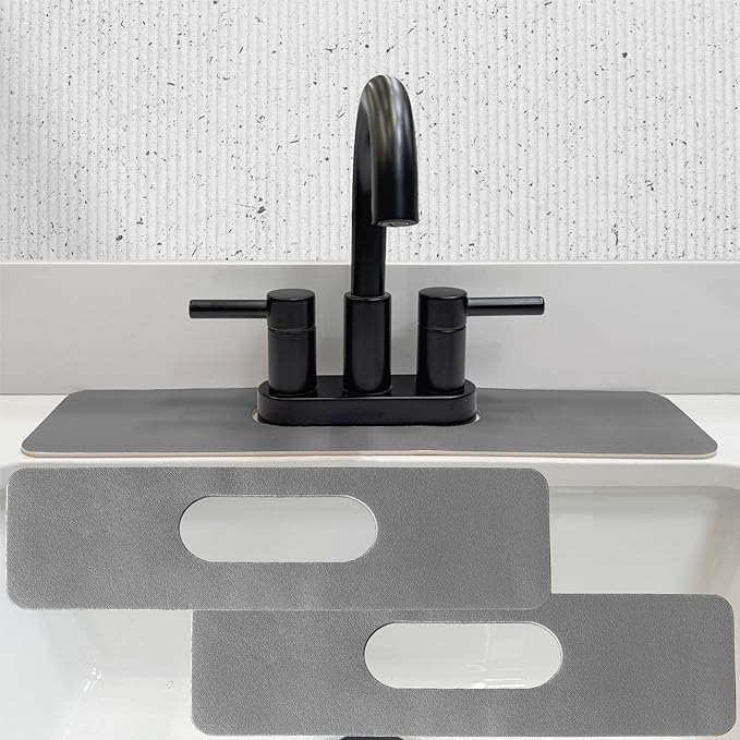 Faucet Mat Bathroom Sink Oval-Hole : AHA HOMEWARE Diatomite Rubber Bathroom