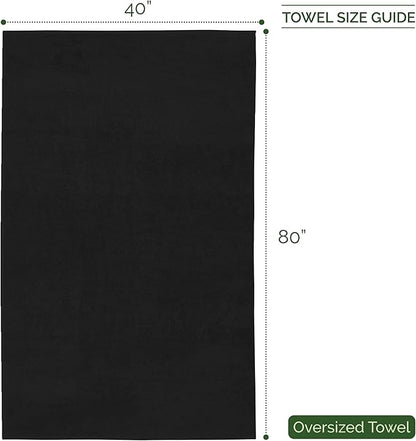 Elegant Comfort Three Line Popcorn Extra Large Luxury Bath Towel