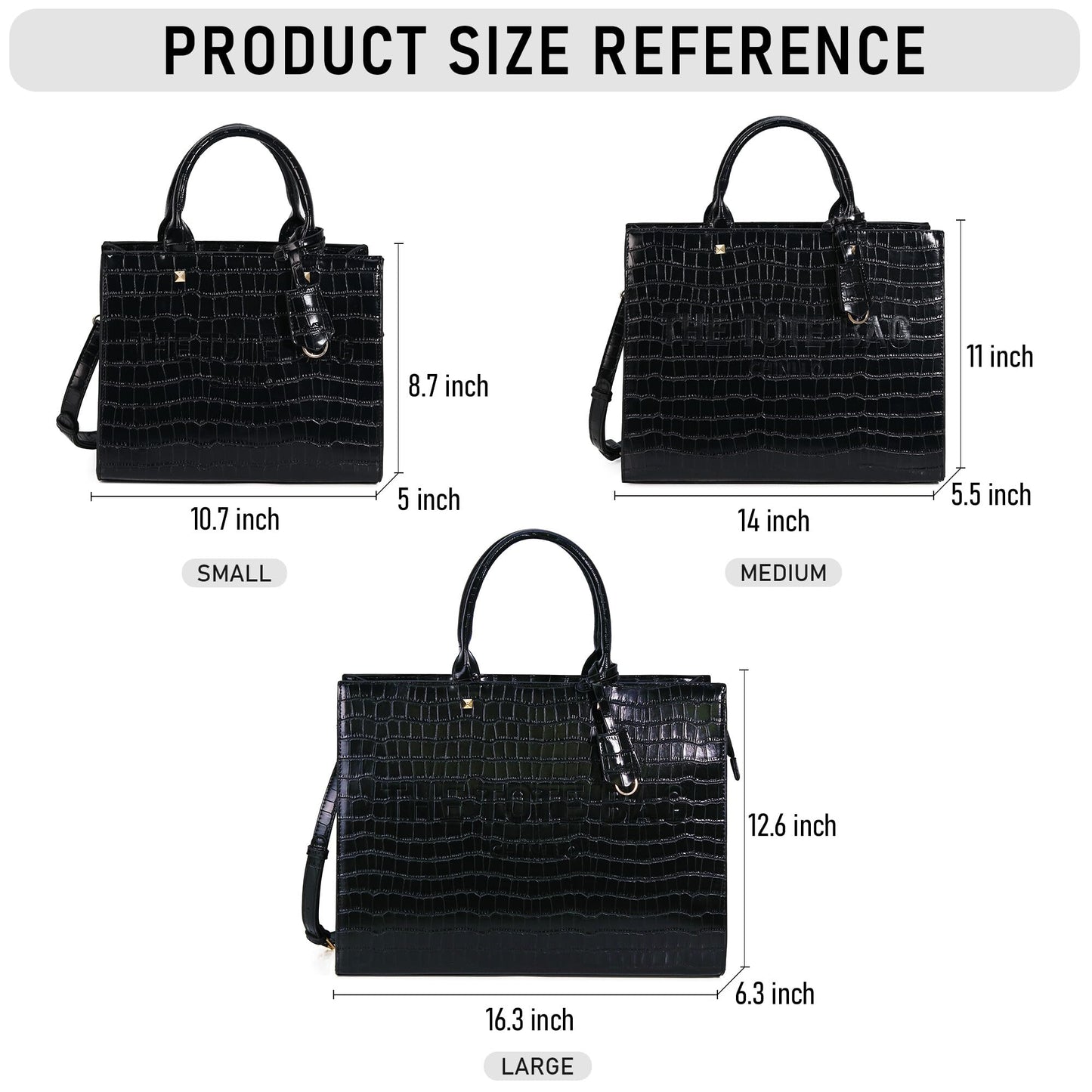 Chinllo Tote Bag for Women Top Handle Satchel Purse and Handbags with Shoulder Strap (D.Black-Mc)
