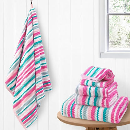 Pink Soft Towel Set, 2 Bath 28"x52", 2 Hand 16"x27", 2 Wash Cloth 13"x13