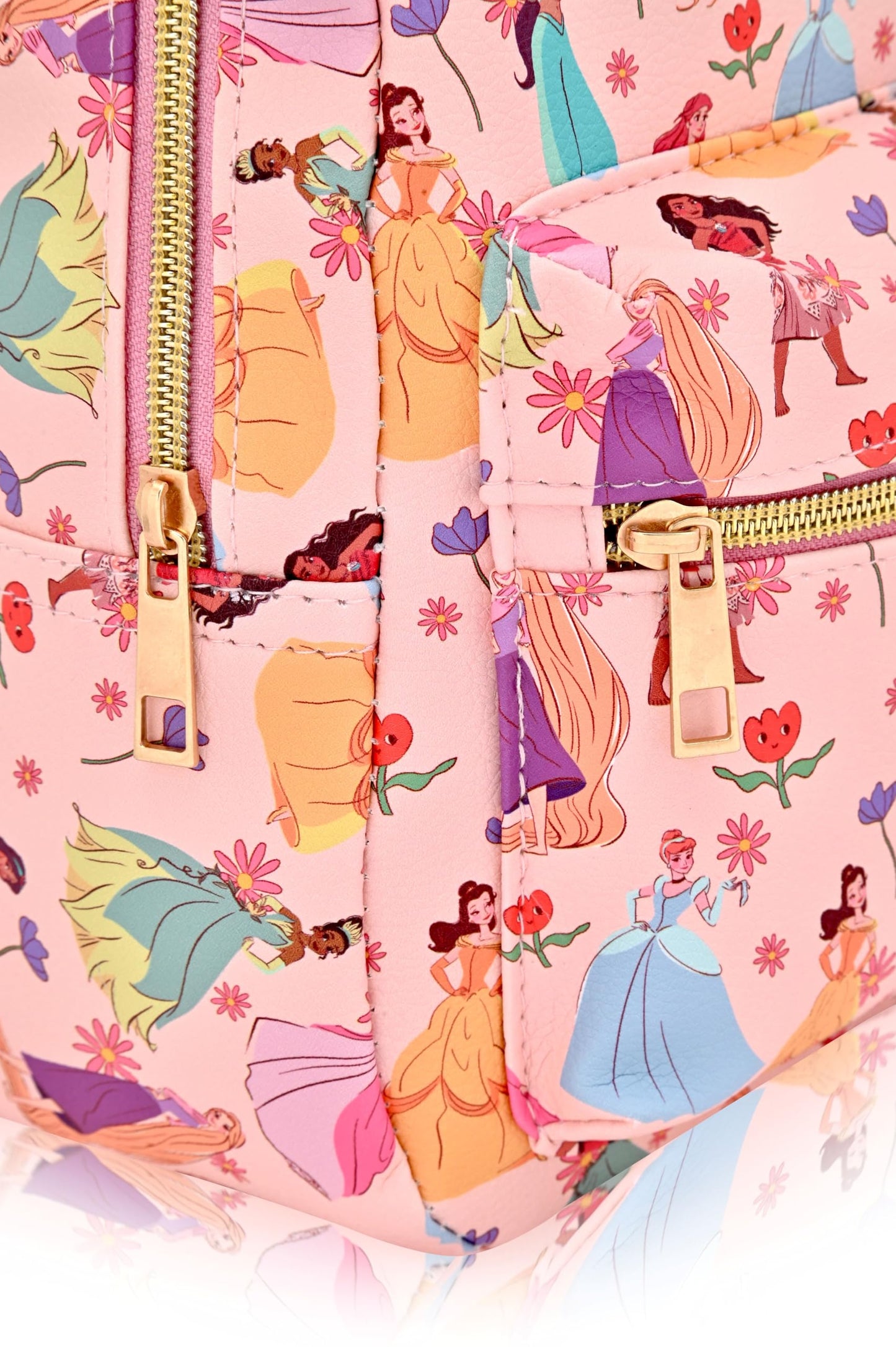 Disney Princess Backpack for Women, Men, Unisex | Cute PU Leather 10" Mini Princess Backpack Purse Shoulder Purse | Princess Bag and Princess Accessories