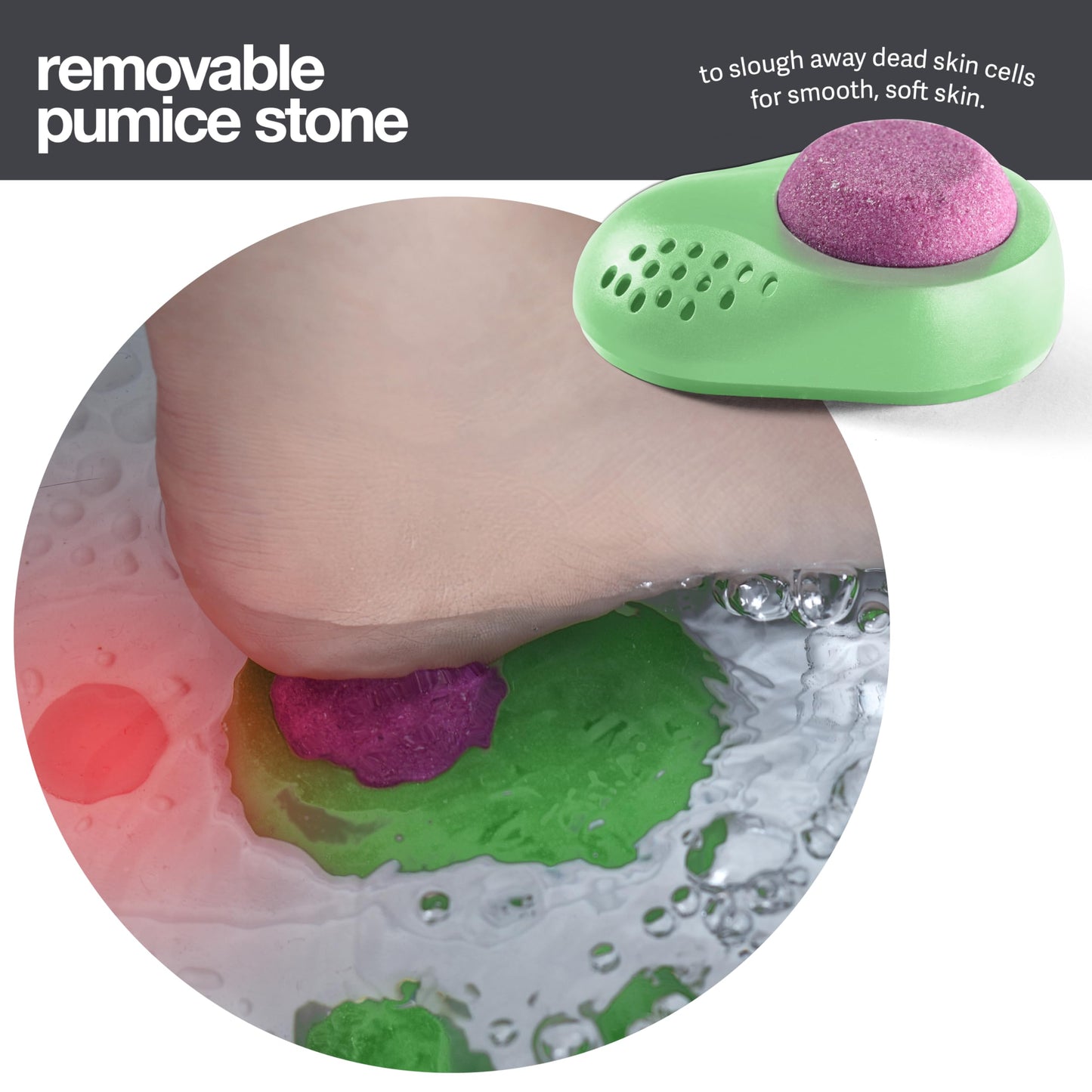 Medical king Foot Spa with Heat and Massage and Jets Includes A Remote Control A Pumice Stone Collapsible Massager with Bubbles and Vibration