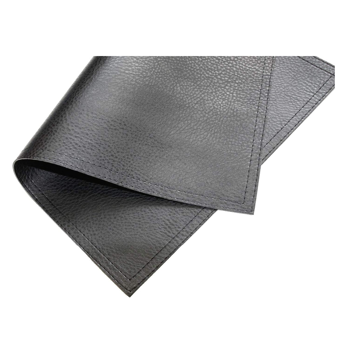 Wintop Group PU Leather Placemats, 13"X17.5", Set of 6, Black