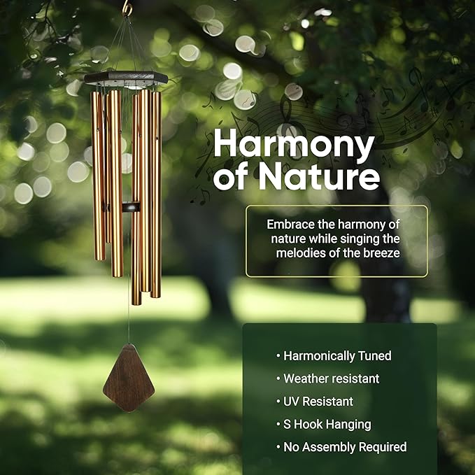 Nature's Melody PG24BR 24-Inch Premiere Grande Wind Chime - Bronze