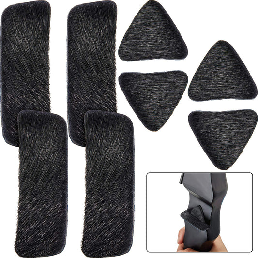 Skylety 4 Pairs Recurve Bow Arrow Rest Archery Hair Arrow Rest Stick on Bow Fur Adhesive Shelf Rests Longbow Fur Pad Recurve Accessories for Outdoor Hunting Shooting Practice
