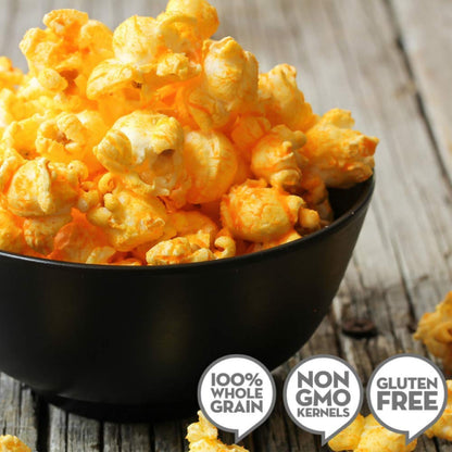 Jolly Time The Big Cheez, Cheddar Cheese Microwave Popcorn, 3.2oz Sharing Bag, 3 Bags Per Carton (The Big Cheez, 3.2 Ounce (Carton of 3))