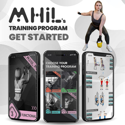 MhIL Workout Gloves for Women – Breathable Gym Gloves for Women with Palm Protection and Enhanced Grip – Padded Weight Lifting Glove for Womens with Wrist Wraps Support Weightlifting Exercise Cycling