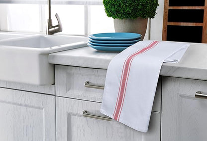 Utopia Towels Red Dish Towels 100% Ring Spun Cotton Highly Absorbent & Reusable