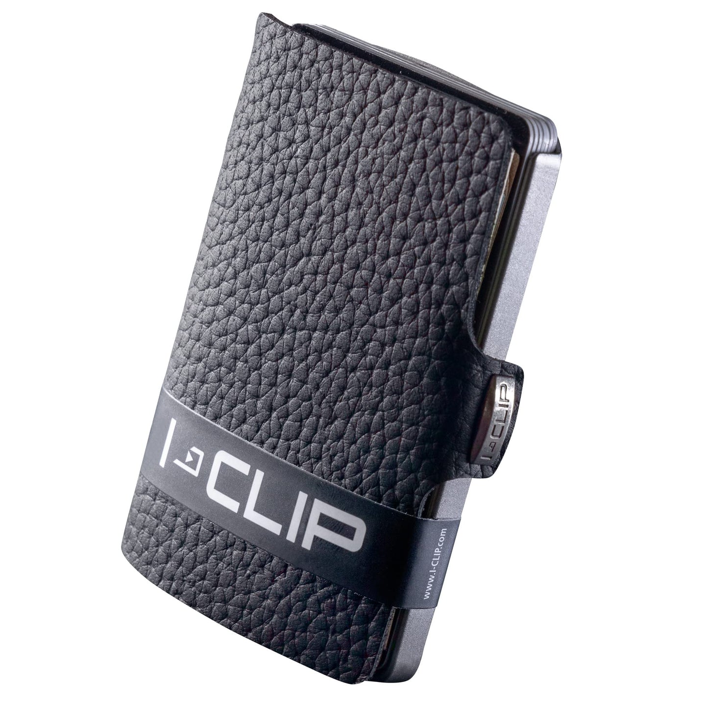 I-CLIP, Premium Men's Leather Wallet, Versatile Changeable Money clip, Secure Card Holder, Compact Men's Wallet Minimalist, Sleek Slim Design, Perfect Money Clip Wallet for Men - Black