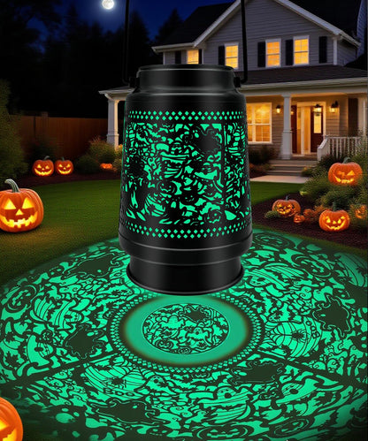 Halloween Decor Outdoor Solar Lanterns Waterproof Halloween Decorations Scary Ghost with Pumpkin Spooky Lights for Garden, Patio, Yard, Lawn Porch Hanging Solar Lights Unique Gifts for Women