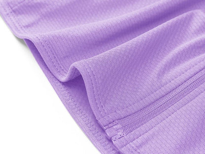 MAGCOMSEN Women's Hiking Jacket Lightweight Long Sleeve UPF 50+ Sun Protection Shirt Breathable SPF Shirts with Thumb Holes Light Purple S