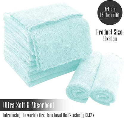 TENSTARS 12 Pack Premium Washcloths Set