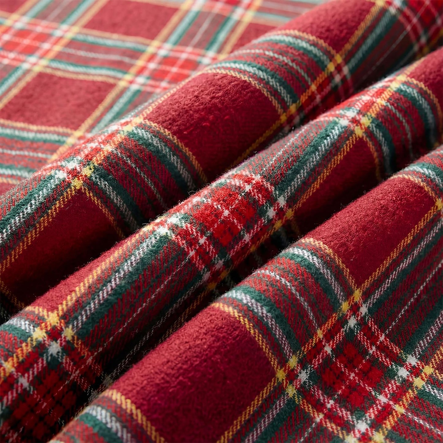 Horaldaily Red Green Farmhouse Plaid Spring Decorative Blanket Throw, Christmas Rustic Soft Lightweight Blanket for Couch Sofa Bed Lounging Decoration, Ideal Gifts for Kids Adults Self, 50x60