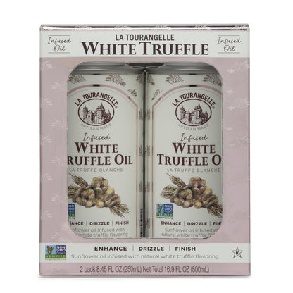 La Tourangelle, White Truffle Cooking Spray, Complex Gourmet Earthy Flavor for Spraying on Pasta, Popcorn, Vegetables, Potatoes, and More, 5 Fl Oz
