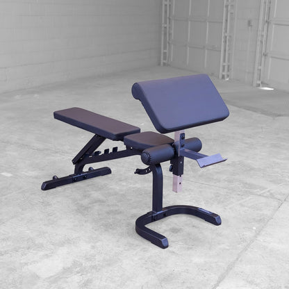 Body Solid (GFID31B) Adjustable Flat Incline Decline Bench for Weight Lifting, Heavy Duty Workout Commercial and Home Gym Equipment for Smith Machines, Power Racks and Multi- Press Racks