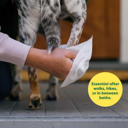 Earth Rated Pet Wipes for Dogs and Cats, Hypoallergenic, Cleaning and Hydrating, for Grooming Paws, Body and Butt, Unscented, 400 Count