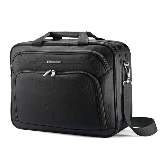 Samsonite Xenon 3.0 Gusset Check-Point Friendly Tech Locker Brief, Black, Double Gusset