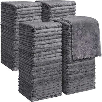 Orighty Washcloths 96 Pack, Ultra Soft Face Cloths 12 x 12 inch, Absorbent &