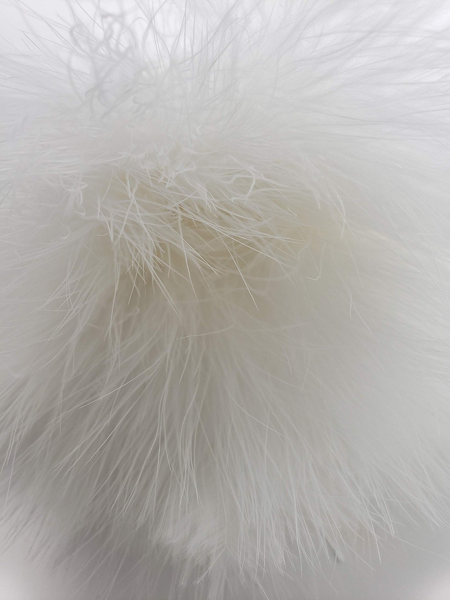 Creative Angler Strung Marabou Bird Feathers for Tying Fly Fishing Flies - Fly Tying Accessories - Perfect Choice for Tail & Wings and Easy to Tie On The Lure - Approximately 0.3 Ounces (White)