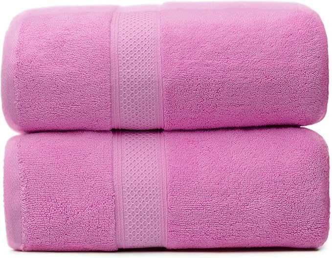 Fluffy Cotton Bath Towels Set650GSM, 2-Piece Set, Thickened and Enlarged