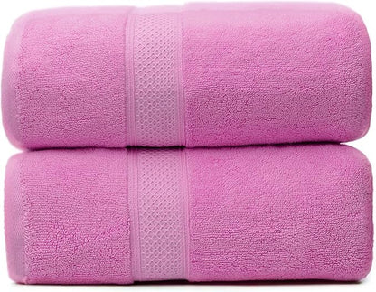 Fluffy Cotton Bath Towels Set650GSM, 2-Piece Set, Thickened and Enlarged