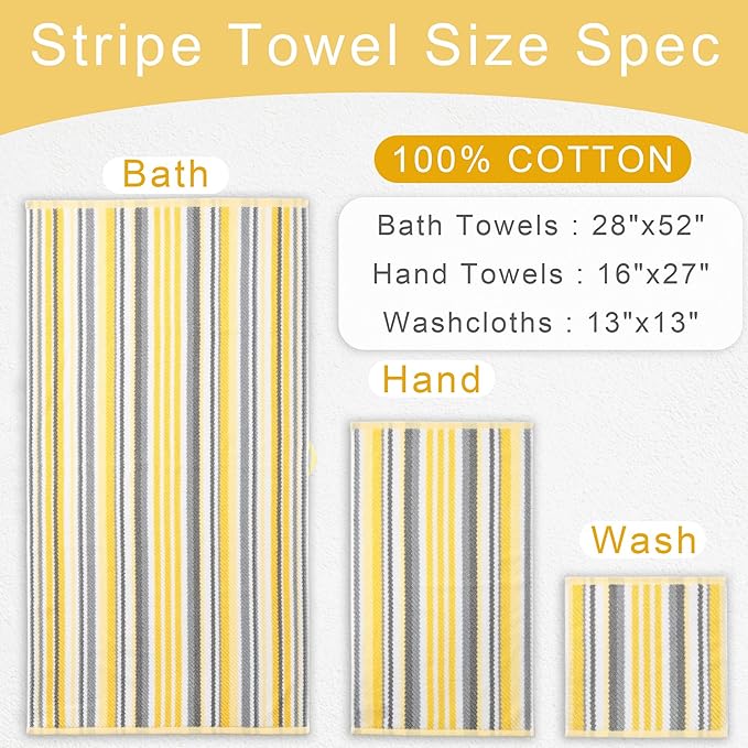 Quick Dry Hand Towels for Bathroom, 4 Pack 16"x27"