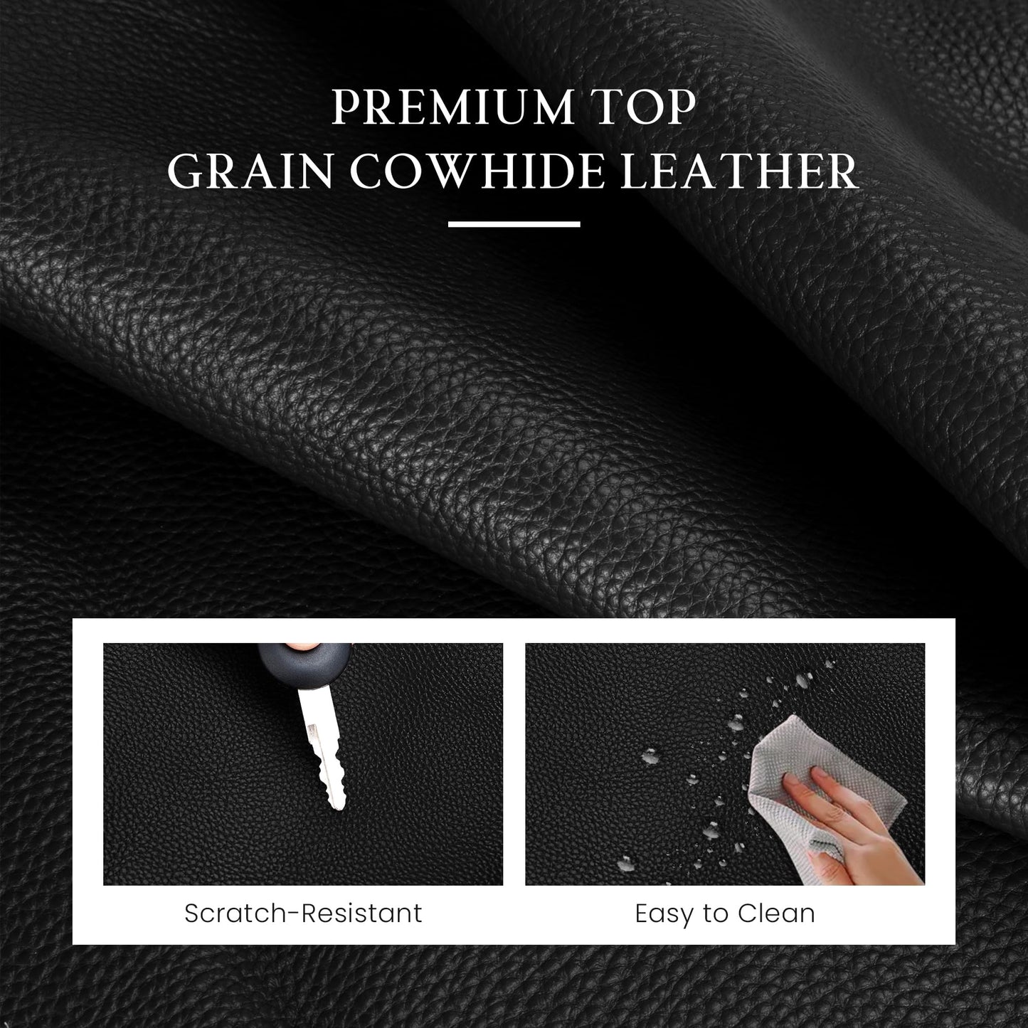 befen Anti Theft Genuine Leather Crossbody Bags for Women Black Shoulder Purses Designer Trendy Hobo Bag with RFID Blocking Soft Leather Purse Travel Womens Handbag Shoulder with 2 Detachable Straps
