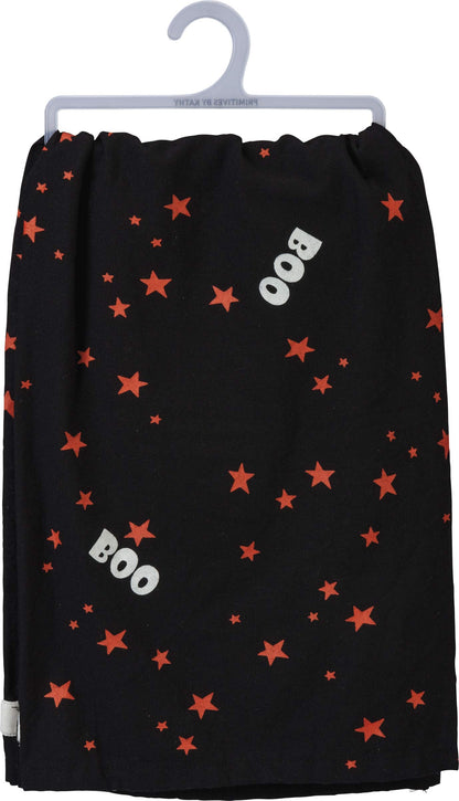 Primitives by Kathy Retro-Inspired Halloween Dish Towel, 28 x 28-Inch, Boo